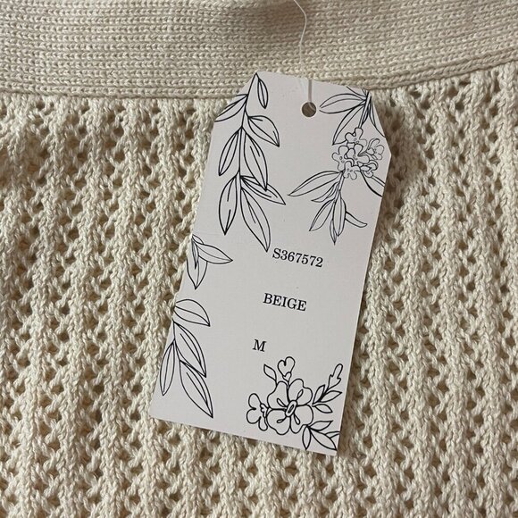 Willow & Wind. Short knitted blouse in beige color size M. Made in China. - Picture 5 of 9